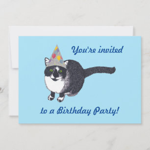 Cartes d'invitation pour une fête d'anniversaire a