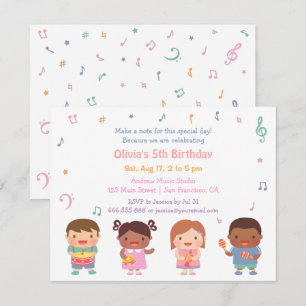 Cartes d'invitation pour une fête d'anniversaire d