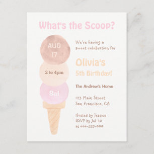 Cartes d'invitation pour une fête d'anniversaire d
