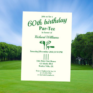 Cartes d'invitation pour une fête d'anniversaire d