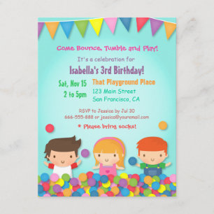 Cartes d'invitation pour une fête d'anniversaire m