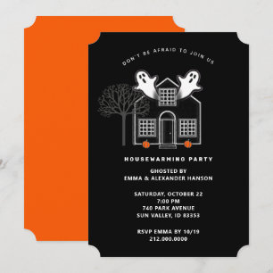 Cartes d'invitation pour une fête de pendaison de