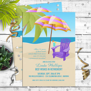 Cartes d'invitation pour une fête de retraite trop