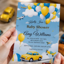 Cartes d'invitation pour une fête prénatale pour g