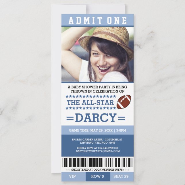Cartes d'invitation pour une fête prénatale sur le (Devant)