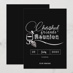 Cartes d'invitation pour une réunion d'amis chéris