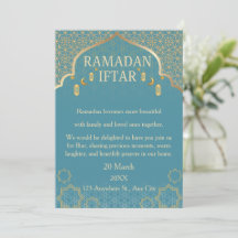 Cartes d'invitation Ramadan Mubarak – Iftar de fam