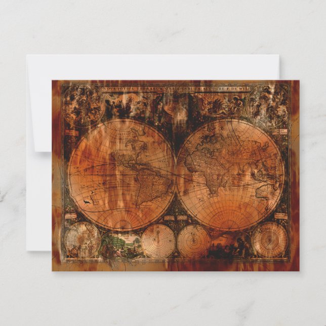 Cartes d'invitation Rustic Old World (Devant)