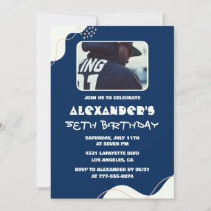Cartes d'invitation simples pour les 58 ans Hommes
