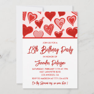 Cartes d'invitation simples pour ses 18 ans pour l