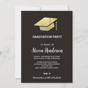 Cartes d'invitation simples pour une fête de remis