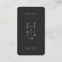 Cartes DJ Black & Yellow 2018 personnalisées