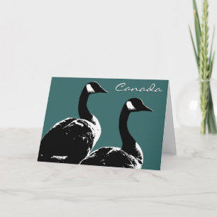Cartes d'oies du Canada Cartes d'accueil des oies 