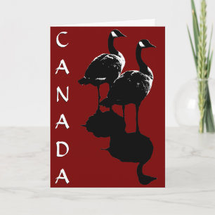 Cartes d'oies du Canada Cartes d'accueil des oies 