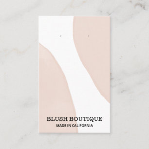 Cartes d'oreille Abstraites Pastel Rose