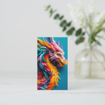Cartes d'oreille Motif Dragon 3D
