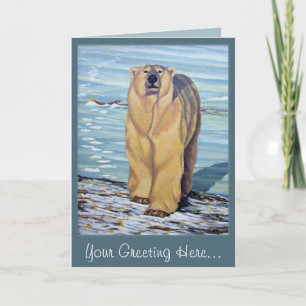 Cartes d'ours polaires Cartes d'art faunique perso