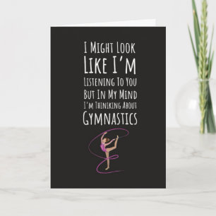 Cartes drôles de gymnastes Sport Gymnastique Amis