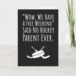 Cartes drôles de maman de hockey Maman Papa Maman 