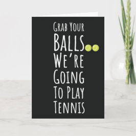 Cartes drôles d'équipe de tennis pour joueurs Entr