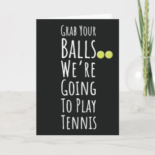 Cartes drôles d'équipe de tennis pour joueurs Entr