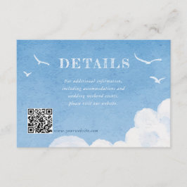 Cartes du boîtier Mariage Sky bleu Aquarelle