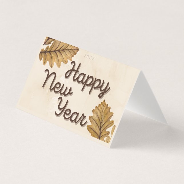 Cartes du Nouvel An feuilles 25pk (Front)