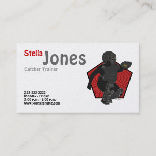 Cartes du profil du receveur du base-ball de