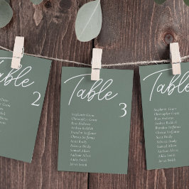 Cartes du tableau Mariage vert Sage
