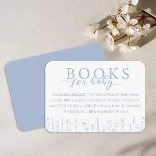 Cartes Élégantes Bleu Poussiéreux pour Livres de B