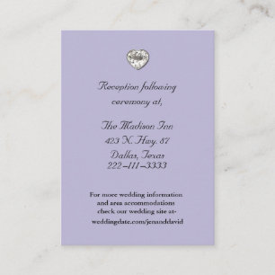 Cartes élégantes de clôture de mariage