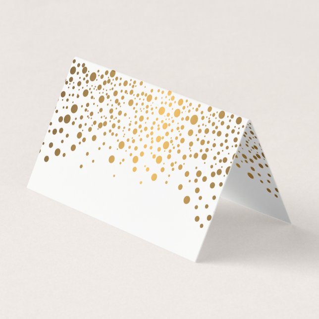 Cartes élégantes d'endroit des confettis | de (Devant)