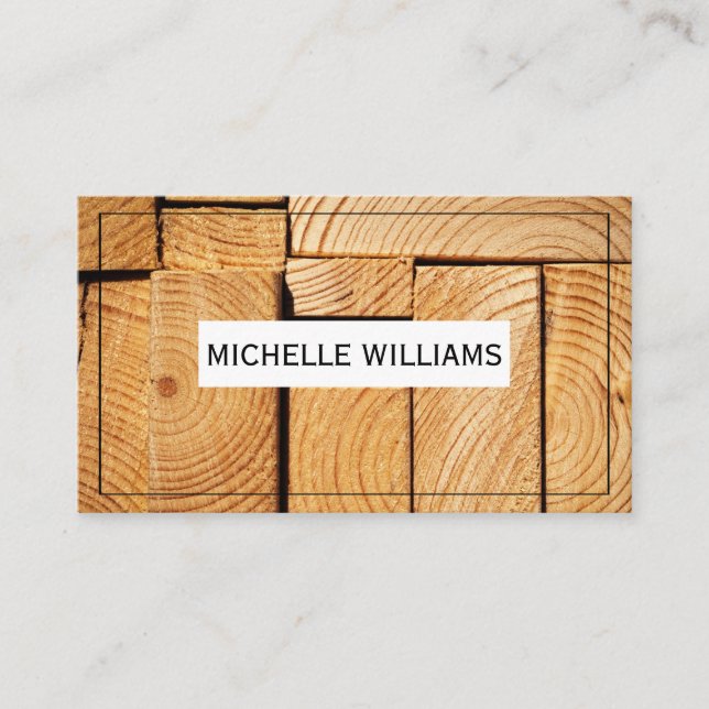 Cartes en bois coupé | Bois (Devant)
