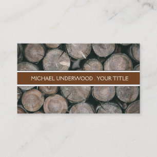 Cartes en bois de Monogramme rustique