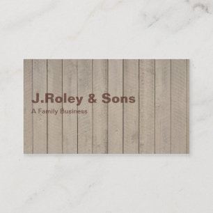 Cartes en bois d'entreprise de construction
