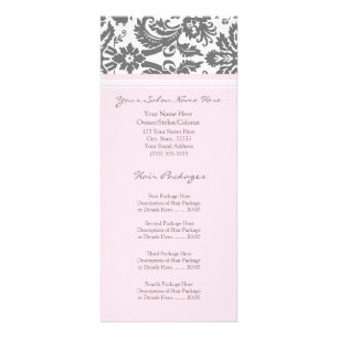Cartes en rack de salon personnalisées Gris rose D