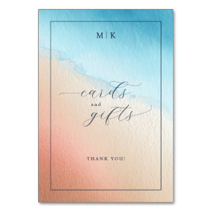 Cartes et cadeaux à dégradé d'aquarelle reconnaiss