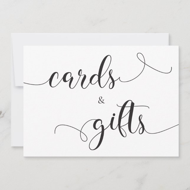 Cartes et cadeaux Carte de mariage calligraphiée (Devant)