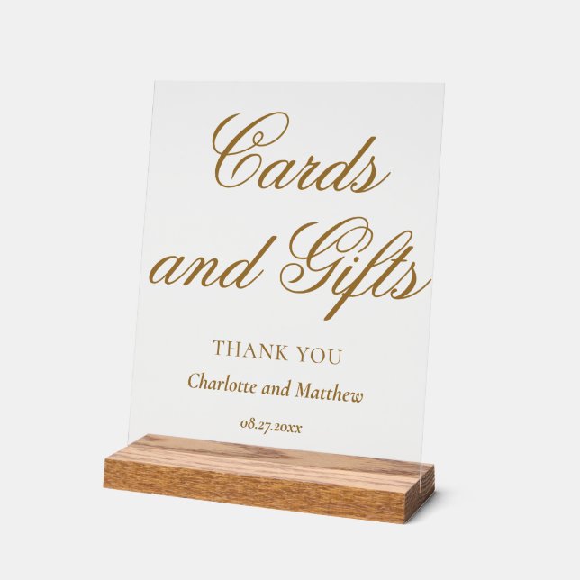 Cartes Et Cadeaux Chic Moderne Mariage Événement (Angle)