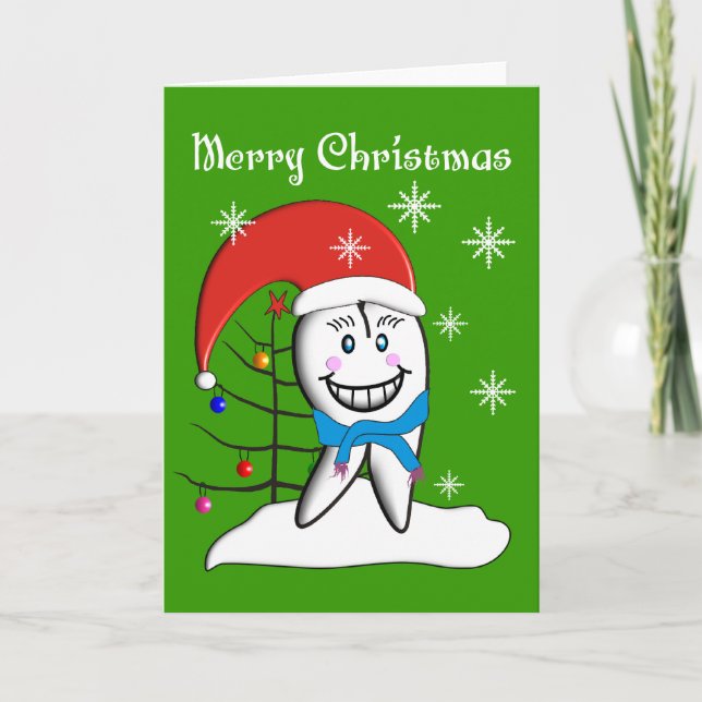 Cartes et cadeaux de Noël pour dentistes (Devant)
