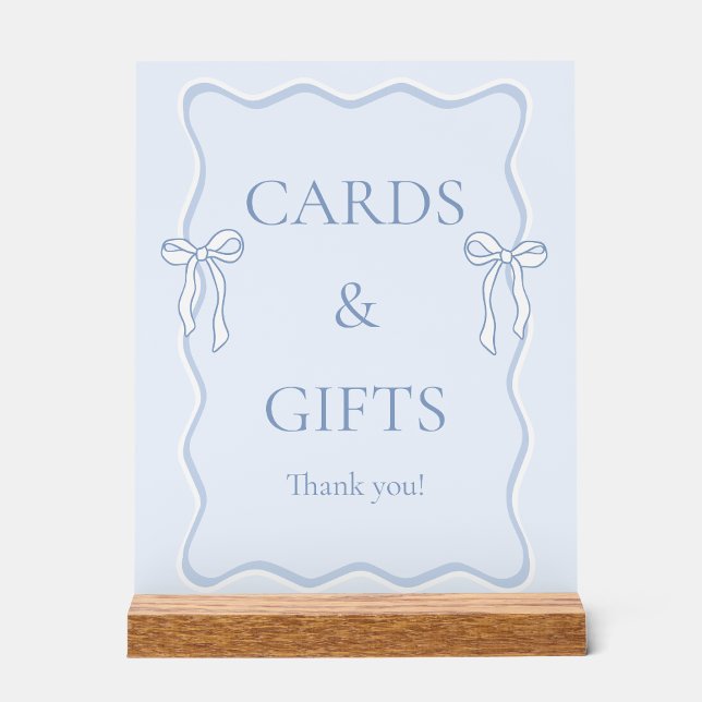 Cartes et Cadeaux de Réception de Mariage Bleu Tyi (Créateur téléchargé)