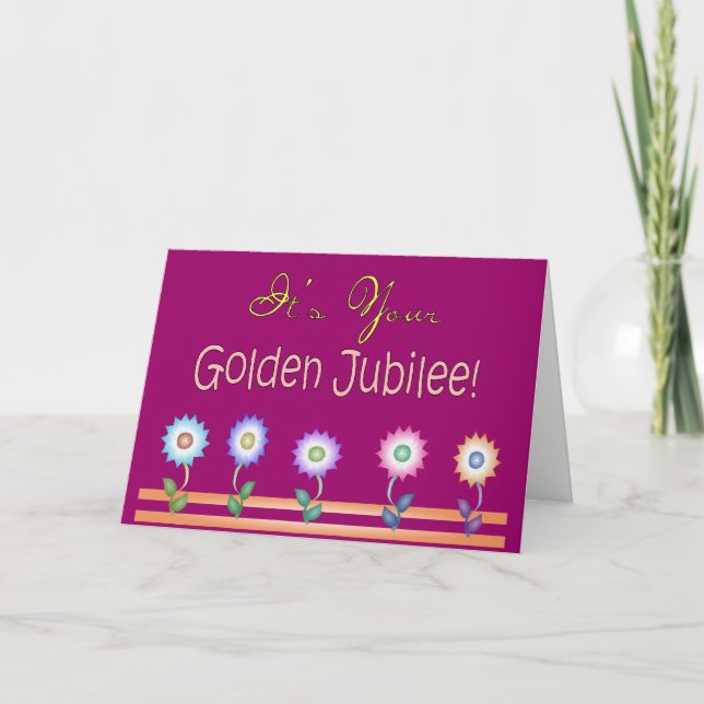 Cartes et cadeaux d'or de jubilé de nonnes (Devant)