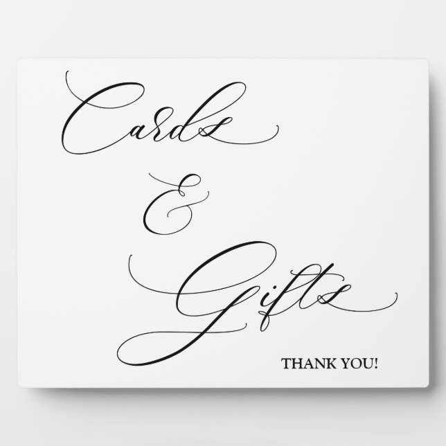 Cartes et cadeaux Écriture Tabletop Plaque (Devant)