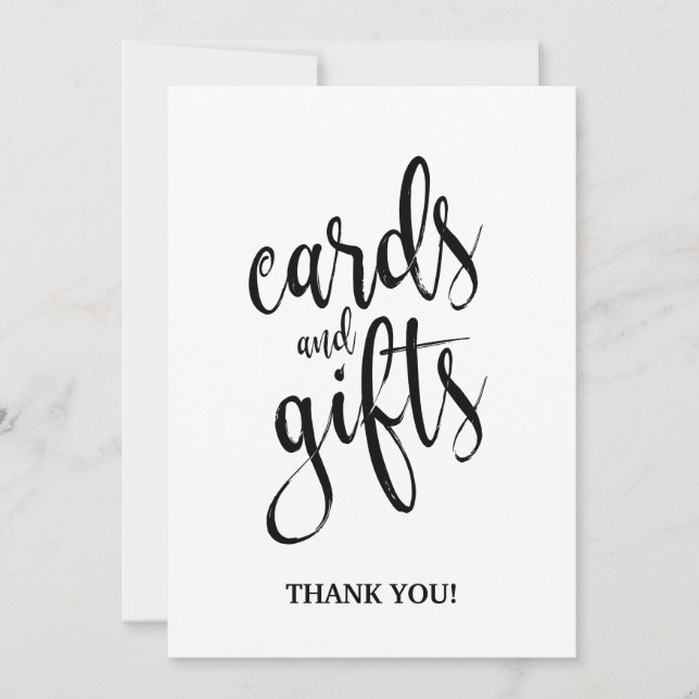 Cartes et cadeaux Signal de calligraphie abordable (Devant)