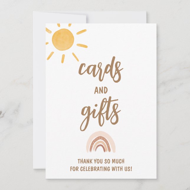 Cartes et cadeaux Sunshine Baby shower Card (Devant)