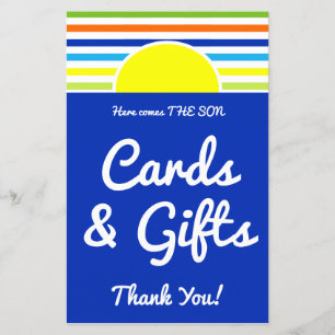Cartes et Cadeaux  Voici le Fils Panneau pour Baby