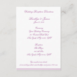 Cartes Et Directions Des Mariages D'Orchidées Radi