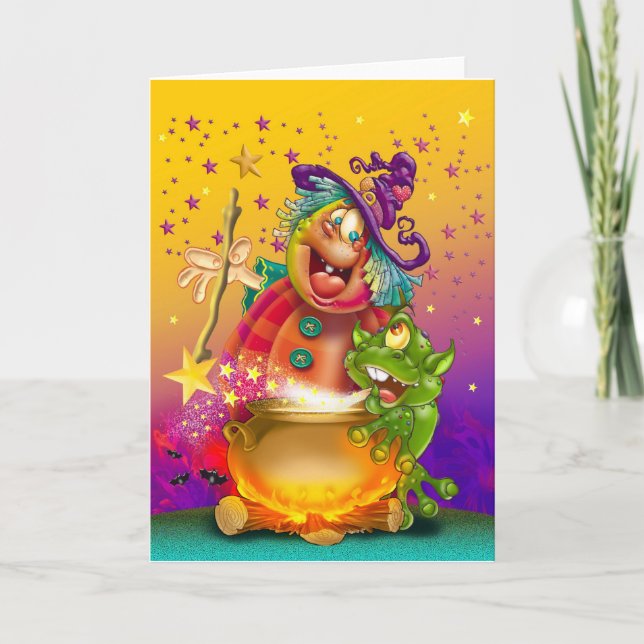 Cartes et invitation drôles de Halloween (Devant)