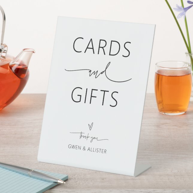 Cartes et Mariage-cadeau Panneau de piédestal (In SItu)