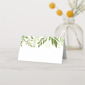Cartes Étiquettes Mariage Vert, Vert Rustique